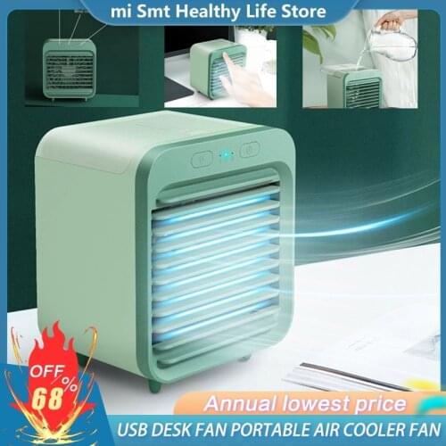 Xiaomi USB Desk Mini Fan Portable Air Cooler Fan Air Conditioner Light Desktop Air Cooling Fan Humidifier Purifier for Office