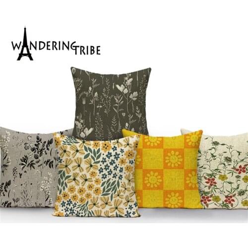 Plant Style Pillows For Bed Cushion Covers For Sofa Pillowcase For Pillows Flowers Petal Pattern Living Room Pillows Kissenbezug