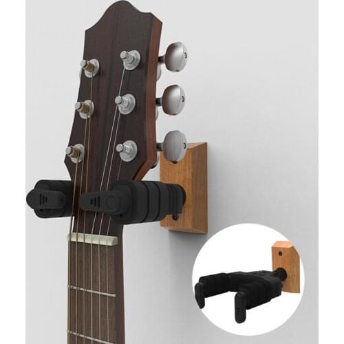 HOT Guitar Display 45 Degree Rotation Automatically Lock Black Portable Guitar Hanger Hook Holder for Ukulele guitar accessories