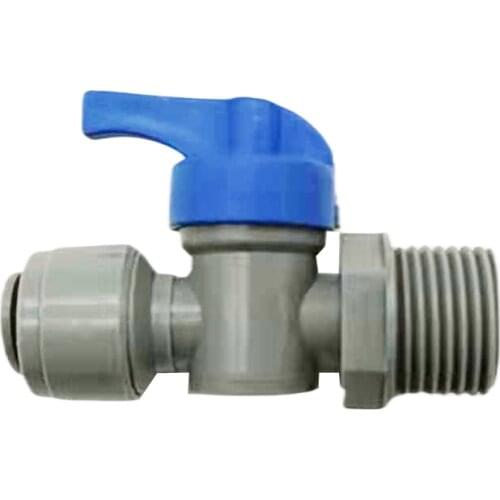 DUOTIGHT - 9.5MM (3/8) X 1/2INCH MALE BALL VALVE