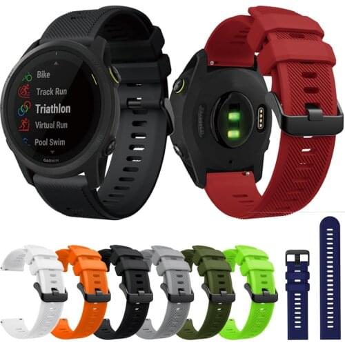 Silicone 22mm Strap for Garmin Forerunner 745 GSP Smart Watch Bracelet Quick Release Sport Straps Correa Accessories