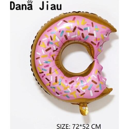 Cake Doughnuts Balloon Girl Birthday Party Balloons Festival Food Shop Decoration Holiday Inflatable Balloons