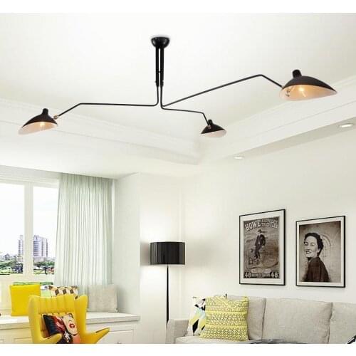 Nordic Retro Spider Iron Pendant lights Serge lamp luminaire suspendu Vintage hanging lamp Industrial light fixtures Drop ship