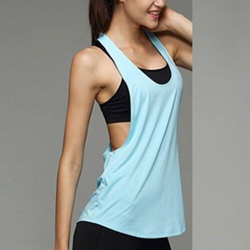 Ladies Sexy Soft Vest Sleeveless Backless Sport Shirt Women Running Gym Shirt Comfortable Hot Fitness Shirt Tank Top