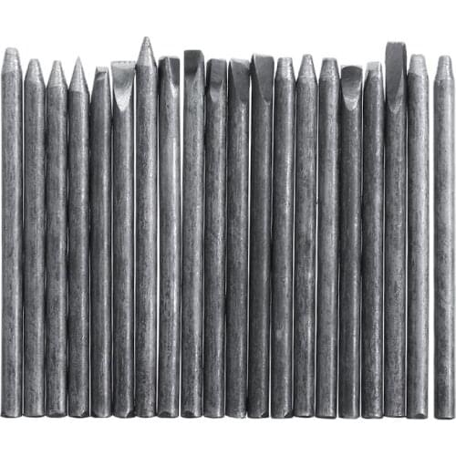 20Pcs/Set Stamp Punch DIY Carving Tools Assorted Punches For DIY Art Jewelry Flower Steel Metal For Leather Craft Stamps Tools