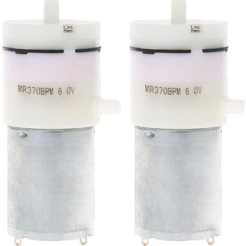 2x DC 3V-6V 5V 370 Motor Micro Mini Air Pump Vacuum For Aquarium Tank Oxygen