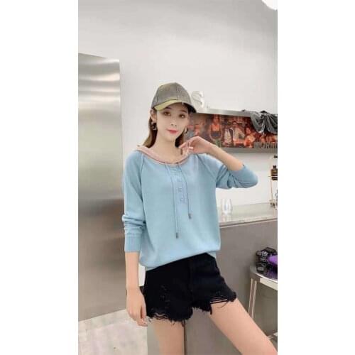 6 PCS Factory Wholesale 2021 New stylish Autumn Winter Womens Long Sleeve Pulloves Sweaters, Fashion sweater woman sweaters