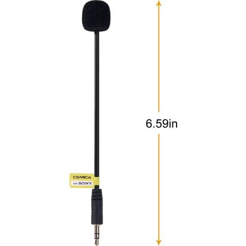 Comica CVM-GM-C2 3.5mm Cardioid Microphone Input Gooseneck Line/Cable for Sony Wireless Microphones