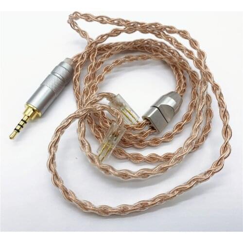 Diy short earphone wir mmcx 0.78 qdc ie80 im50 tf10 A2DC bluetooth cable 45-50cm