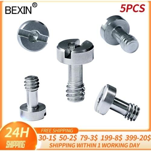 Camera Mount 1/4 Inch Thread Screw Tripod Quick Release Plate Adapter Screw For Digital Camera Ball Head Fixed Screw