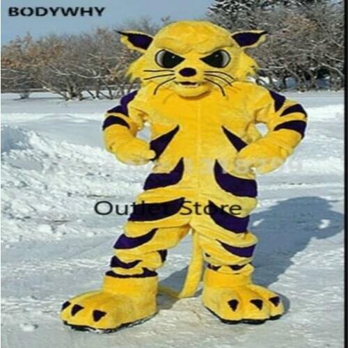 Easter Tiger Wild Cat Mascot Costume Fancy Dress Cosplay Theme Carnival Fursuit Cartoon Outfit Carnival Halloween Xmas Ad Clothe