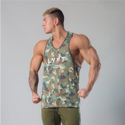 Mens Fitness Gym Tank Tops Men Camouflage Sleeveless Shirt Male Mesh Breathable Sports Vest Undershirt Gym Running Vest Men Top