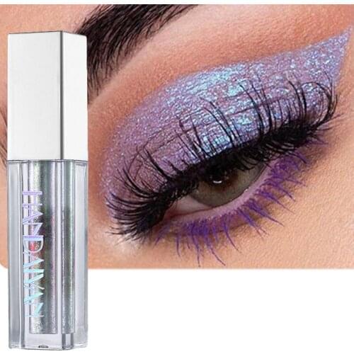 10 Colors Glitter Eyeshadow Waterproof Lasting Shimmer Metallic Easy To Makeup Pink Purple Eye Shimmer Liquid Eyeshadow Pigment