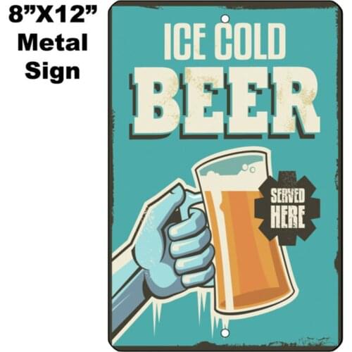 8"x12" METAL SIGN - Beer #10 Vintage Looking Craft Game Room Bar Man Cave Gift