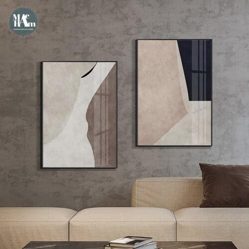 Minimalist Wall Art Canvas Painting abstract geometric oil painting texture Art Poster Print Wall Picture for Living Room Decor