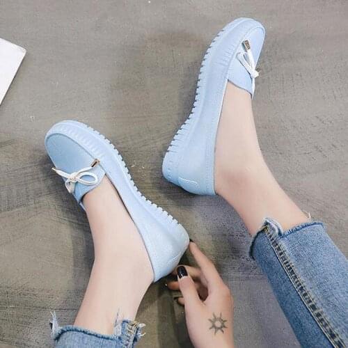 Fashion Rain Shoes Womens Flats Water Shoes Beach Waterproof Shoes Womens Rubber PVC Non-slip Round Toe Bow-knot Loafers362
