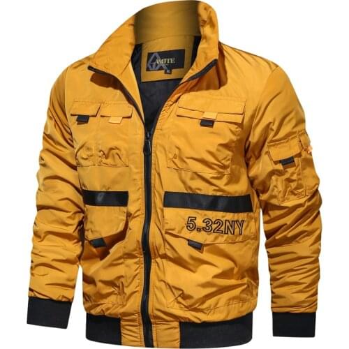 Mens Jackets and Coats Mens Bomber Jacket Spring Autumn Jacket Men Outwear 2021 Fashion Army Outdoors Clothes Casual Streetwear