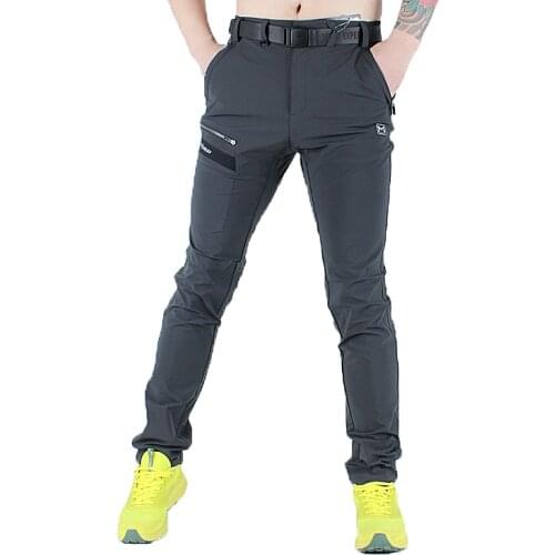 Men outdoor slim breathable waterproof quick-dry hiking pants men`s spring summer Camping Trekking cycling Elastic sports Pants