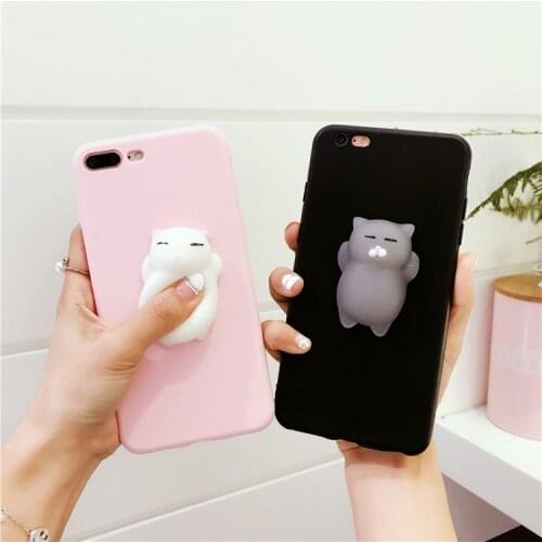 Cute cat Squishy phone case For Huawei P40 Lite E P10 P20 P30 Lite Case Coque Soft Phone Case Mate 10 20 30 PRO 40 20X soft TPU