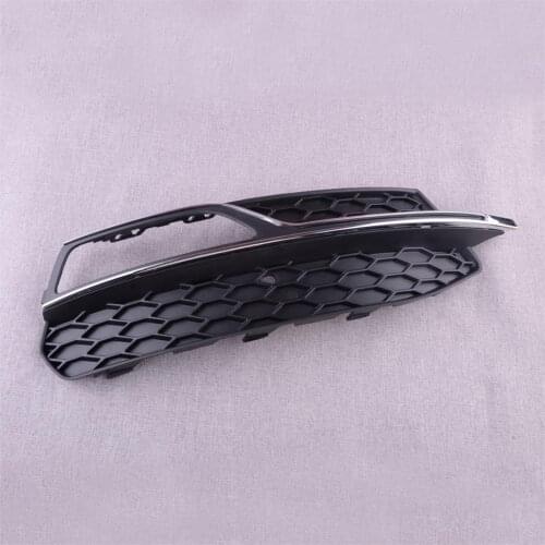 CITALL Front Right 8V3807682 8V3807682G Bumper Lower Fog Light Lamp Grill Grille Cover Fit for Audi A3 S3 S-Line 2013-2015 2016