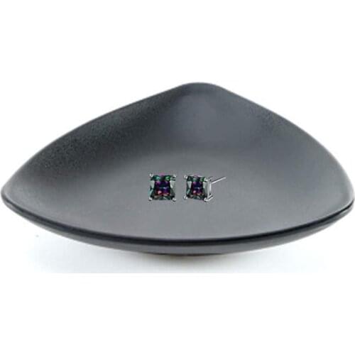 Resin Storage Tray black Jewelry Display Plate Necklace Ring Earrings Display Tray Creative Decoration Organizer