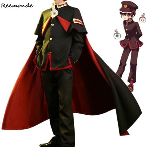 Full Set Hanako-kun Cosplay Shirt Cloak Costume Anime Toilet-bound Yugi Amane Nene Yashiro Lolita Dress Cos Wig Hair Women Men