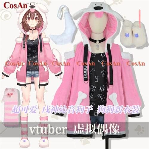 Hot Anime Vtuber Hololive Inugami Korone Cosplay Costume Lovely Dog Uniforms Activity Party Role Play Clothing Custom-Make Any