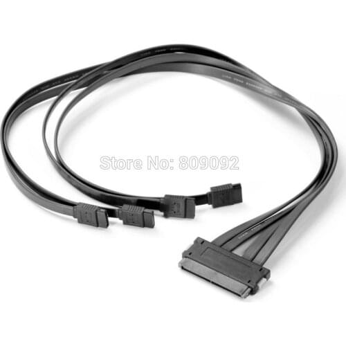 SAS SFF-8484 32Pin to 4 SATA 7Pin Adapter Converter 1 to 4 Splitter SAS Cable for Server Hard Disk Drive HDD