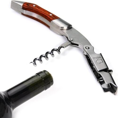 Waiters Corkscrew - Professional All-in-one Wine Opener, Bottle Opener with Foil Cutter, The Favored Choice of Sommeliers
