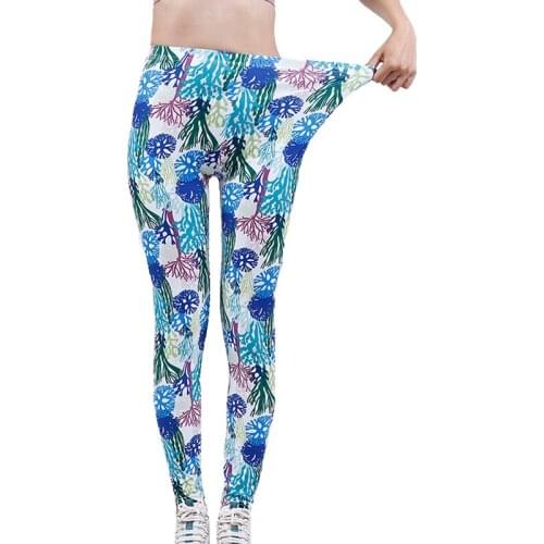 YSDNCHI Workout Sport Fitness Women Leggings New Arrival Running Work Out Gym Pants High Quality Printed Sexy Leggins