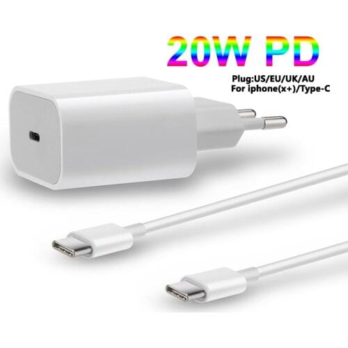 PD Charger 20W Charger for iPhone 12 11 Fast Charging Charger for Samsung S10 Xiaomi Mobile Phone Charger