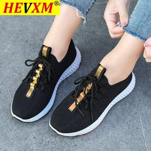 2021 New Women Shoes Flats Fashion Casual Ladies Shoes Lace-Up Mesh Breathable Female Sneakers Zapatillas Mujer Feminino
