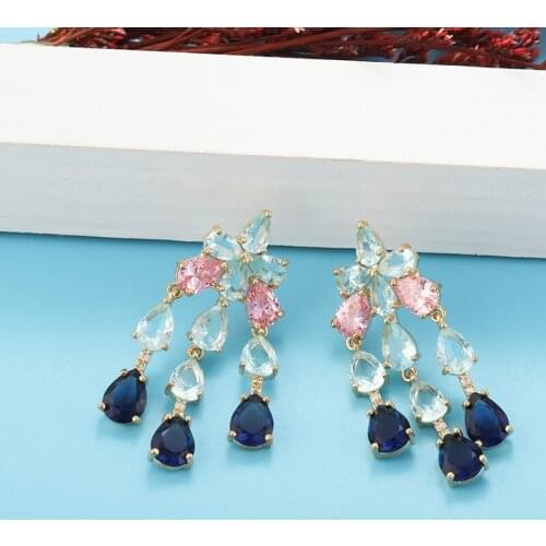 GAOLA Handmade Earrings for Women 2021 Trend Jewelry for Women Vintage Fashion Popular Earrings Huge Drop Earrings E9687