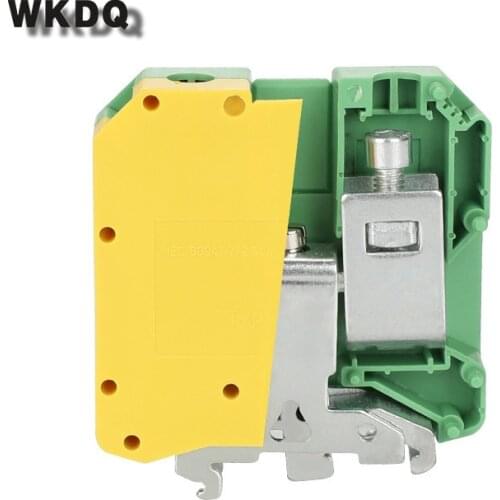 USLKG 50 Ground Din Rail Screw Terminal Block PE With The Same Shape To Universal Connector Conductors