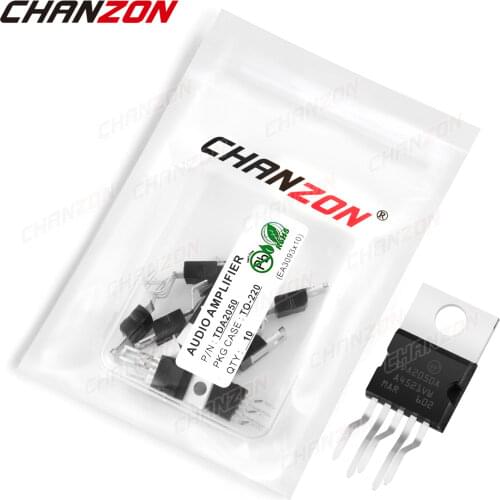 10Pcs TDA2050 TO-220 AUDIO AMPLIFIER Transistor Bipolar Junction BJT Triode Tube Fets 3.5A ±25V Integrated Circuits