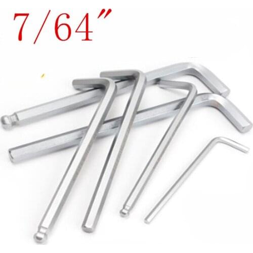 50pcs 7/64" inch ball end hex allen key wrench spanner hand tool