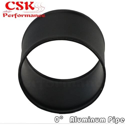 102mm 4" Inch L=76mm Aluminum Hose Adapter Tube Joiner Pipe Coupler Connector Black