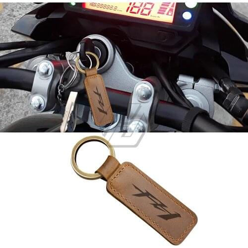 For Yamaha FZ1N FZ1S FZ1 Fazer GT Motorcycle Keychain Cowhide Key Ring