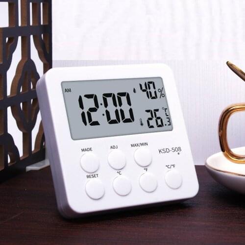 Digital LCD Thermometer Hygrometer Indoor Mini Temperature Humidity Meter Electronic Monitor Smile Face Digital LCD Thermometer
