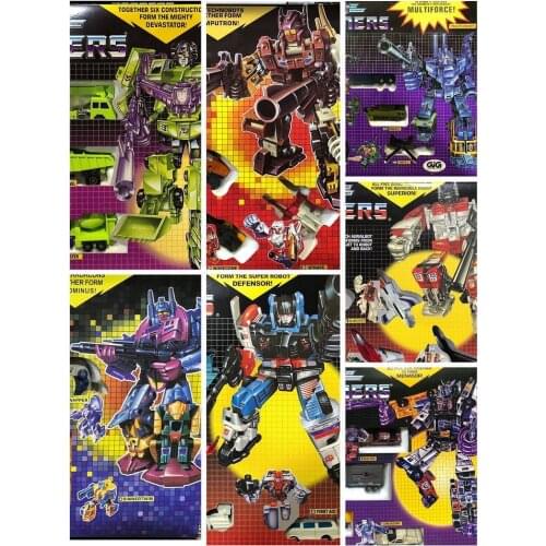Deformation Toy G1 Series Devastator Defensor Computron Abominus Bruticus Menasor Superion 5 In 1 Gift Box Set Deformation Toy