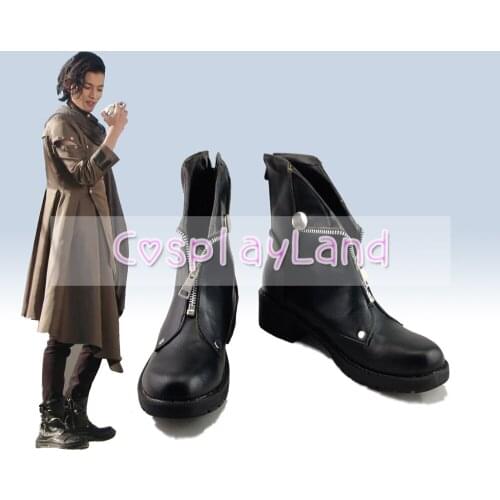 Kamen Rider Masked Rider Zi-O Woz Cosplay Boots Shoes Black Men Shoes Costume Customized Accessories Halloween Party Shoes
