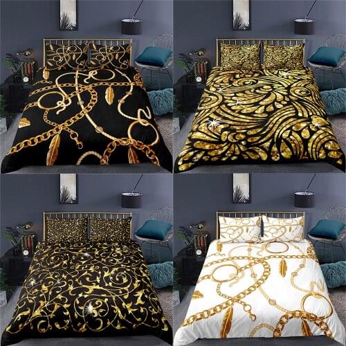 Bedding Set Luxury Home Decor Bed Sets Duvet Cover 2/3 Piece With Pillowcase Single Double Full Queen Size