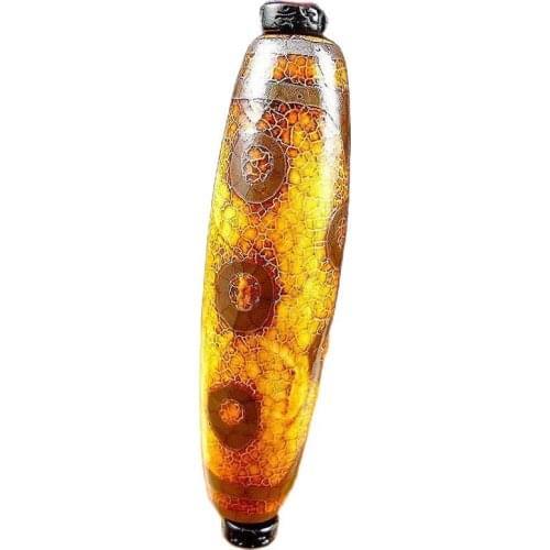 Longquan Old Skin 10 Eye Pearl Agate Drop 8 cm Single Pearl Tibetan Heavenly Eye Opening