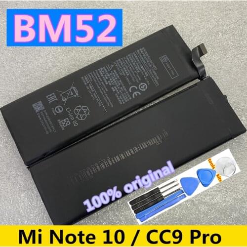 Original NEW High Quality BM52 5260mAh Battery For Xiaomi Mi Note 10 Lite 10Pro / CC9pro CC9 Pro