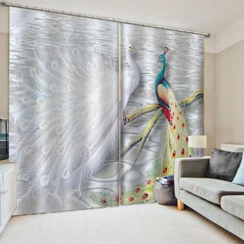 3D Blackout Curtains For Living room Bedding room white marble curtains 3D Window Curtains For Living Room Bedroom