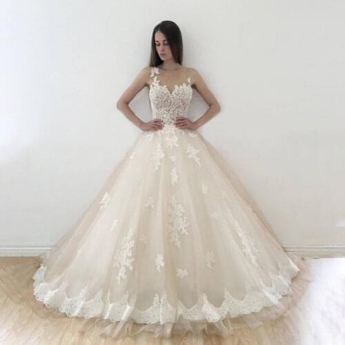 Strapless Champagne Two Pieces Champagne Wedding Dress with Detachable Jacket Crystals Belt Bridal Dresses