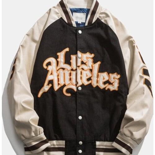 Y2K Unisex Loose Style Jacket Variegated Color and Letters Printed Pattern Coat with Pockets, M/ L/ XL/ XXL