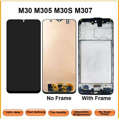 6.4" TFT LCD For SAMSUNG Galaxy M30 2019 M305 M305F M305G Display M30S M307 M307FN LCD Screen Touch Sensor Digitizer Assembly