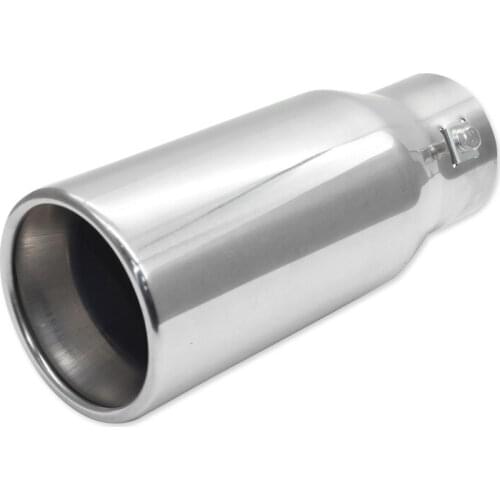 1 Pcs Universal Stainess Steel Exhaust Pipe Muffler Tailpipe Car Exhaust Tip For All Car Accessories 68MM Nozzle
