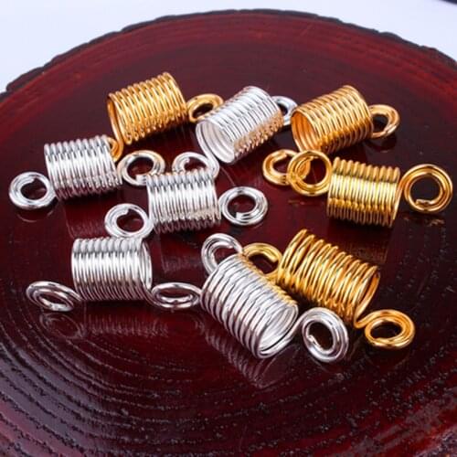 10pcs/lot Braiders Dreadlocks Beads Mixed Golden Silver Aluminum Dread Locks Metal Cuffs Hair Decoration Braiding Hair Jewelry